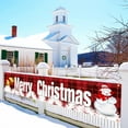 thumbnail image 1 of Large Christmas Yard Banner 98x19 Inches - Outdoor Holiday Porch Trim Decorations with Metal Rings for Easy Hanging, 1 of 6