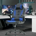 thumbnail image 2 of PayLessHere Gaming Chair With Lumbar Support, Adjustable Headrest Office Chair For Adults, Blue, 2 of 7
