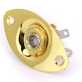 thumbnail image 1 of VONKY Flat Oval Output Jack Plate for Electric Guitar - Golden, 1 of 8