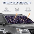 thumbnail image 4 of Balery Colorful Insects Parasol para parabrisas de coche de 2 piezas | Parasol plegable para parabrisas delantero de coche para la mayoría de sedanes-Large, 4 of 6
