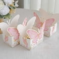 thumbnail image 5 of BalsaCircle 25 White and Pink Glitter Butterfly Theme Paper Food Trays Wedding Party Events Reception Home Decorations Supplies, 5 of 8
