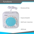 thumbnail image 2 of PYLE PSR71 - Shower Radio Speaker - Waterproof Rated AM/FM Radio with Rotary Tuner, 2 of 4