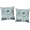 Pc-m-lchh, variant on Set of 2 modern square decorative cushion covers for patio furniture, porch, garden, home, office –22 x 22in - Vintage Medallion
