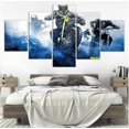 thumbnail image 2 of Modular Picture Frame 5 Panel Motorcycle Racing Modern Painting Cuadros Decoration Canvas Art Wall Picture For Living Room-1, 2 of 3