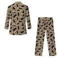 thumbnail image 5 of Xoenoiee Cat Paw Leopard Print Boy Formal Suits 2 Pieces Slim Fit Dresswear Suit Set Blazer Jacket Pants with Pockets for Boys, Size 7-8 Years, 5 of 7