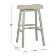 thumbnail image 4 of Birch Harbor Moreno Wood Backless Bar Height Stool, Blue Gray, 4 of 8