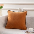 thumbnail image 5 of Decorative Throw Pillow for Sofa Bed Chair, Minimalist Solid Accent Cushion with Piped Edge for Modern Home Comfort and Styling, 5 of 8