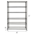 Honey Can Do 6Shelf Steel Storage Shelving Unit, Multicolor