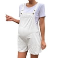 thumbnail image 2 of Taqqpue Women's Maternity Overalls Shorts Pregnancy Casual Solid Color Sleeveless Jumpsuits Romper with Pocket, 2 of 9