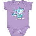 thumbnail image 3 of Inktastic My Great Aunt Loves Me with Cute Sharks Boys or Girls Baby Bodysuit, 3 of 5