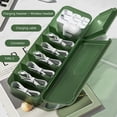 thumbnail image 2 of Caja de almacenamiento Cable Organizador de electrónica portátil para ahorrar espacio Verde militar Verde, 2 of 5