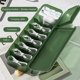 thumbnail image 2 of Caja de almacenamiento de cables Organizador electrónico portátil para ahorrar espacio (verde militar), 2 of 5