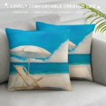 thumbnail image 3 of gouleft  Throw Pillow Covers  Summer Ocean Theme Beach Starfish Anchor Game Pillow Covers, Decorative Pillowcase for Home Sofa Bedding Couch Outdoor Cushion Covers. 24x24in, 3 of 5