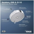 thumbnail image 7 of Kohler 72419-G-BN Three Function Shower Head, 1.75 GPM - Vibrant Brushed Nickel, 7 of 7