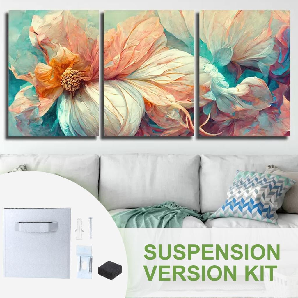 Adhesive Hanging Plates Adhesive Metal Hanger Set Versatile Adhesive Picture Hanger set for artwork Display