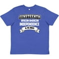 thumbnail image 3 of Inktastic African American Independence Juneteenth Youth T-Shirt, 3 of 5