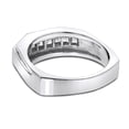 thumbnail image 2 of 14K Natural 1.3 Ctw Diamond Mens Wedding Ring For Him (White Gold Size 9.5), 2 of 3