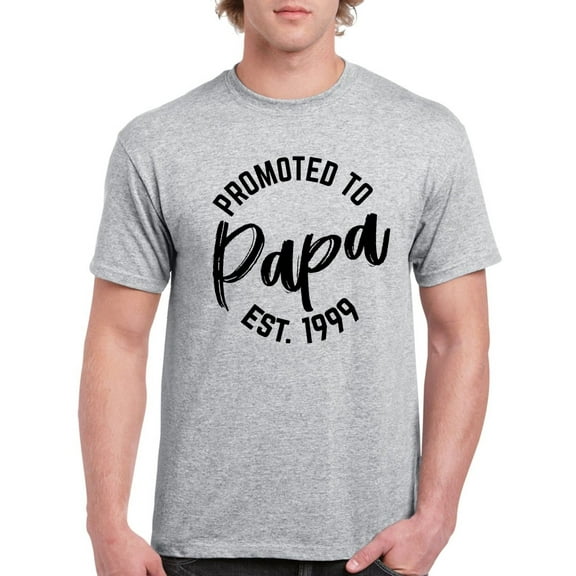 Promoted To Papa Est.1999 Men T-Shirt, Male Large