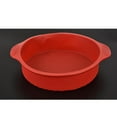 thumbnail image 3 of Utensilios para Hornear de Silicona Strade Fareast Limited Molde Redondo para Pastel Rojo 4 Piezas, 3 of 8