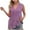 Purple, variant on Posijego Sweater Vest for Women Sleeveless Summer V Neck Button down Shirts Crochet Knit Tank Tops