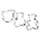thumbnail image 1 of 3 piezas de cortadores de galletas de acero inoxidable en forma de oso para decoración de pasteles, regalos de cumpleaños, 1 of 6