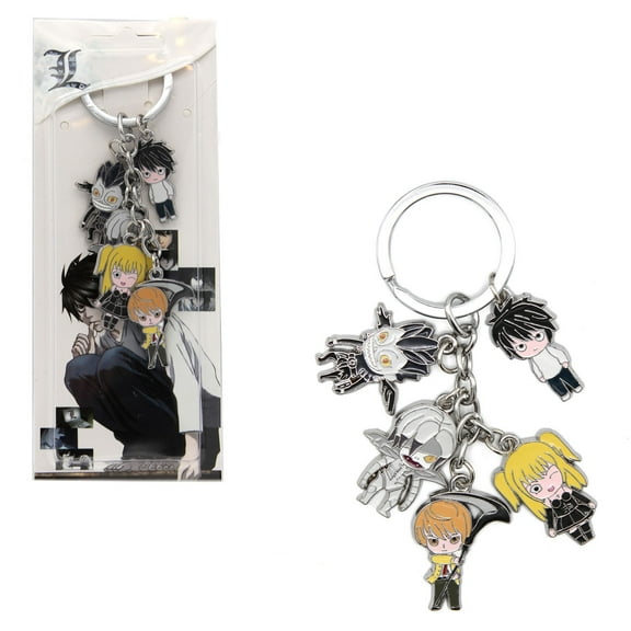 Ryuk Rem Light N Misa - Death Note 1" Keychain 5 pc. Pendant