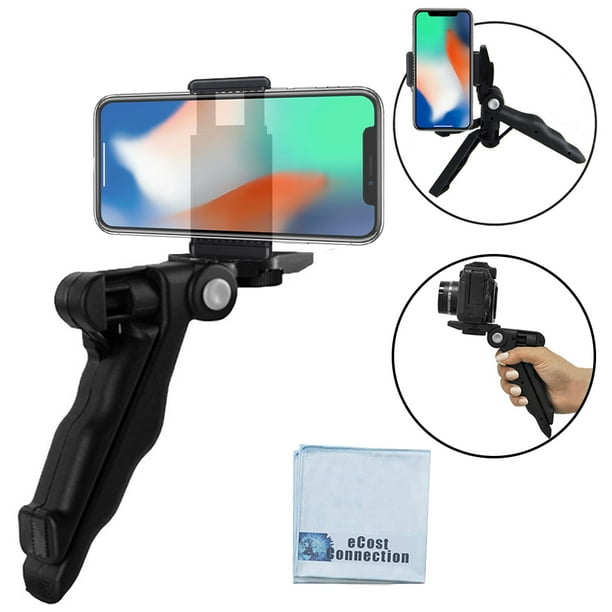 Adjustable Tabletop Camera/Smartphone Tripod/Steady-Shot Hand Grip, 6.5 ...