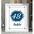 thumbnail image 3 of Darling Souvenir Round Floral Frame Table Numbers DIY Wedding Reception Table Top Cards-4" x 6" (1 to 20), 3 of 4