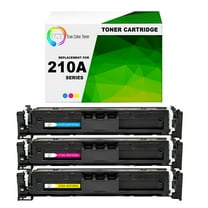 TCT 210A Color Toner Cartridge 3 Pack - Premium Compatible Replacement for HP 210A W2101A W2102A W2103A