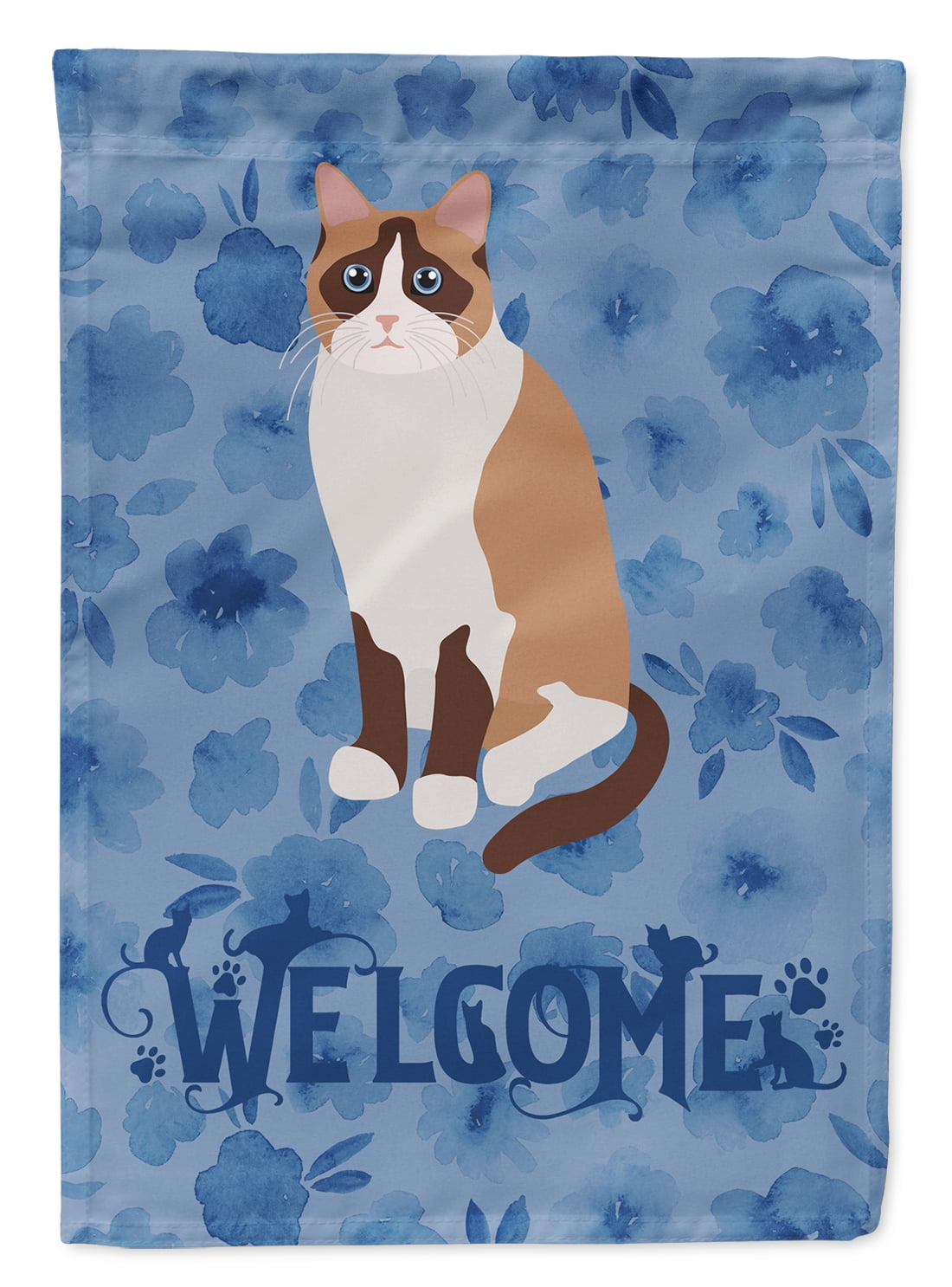 Snowshoe Cat Welcome Garden Flag