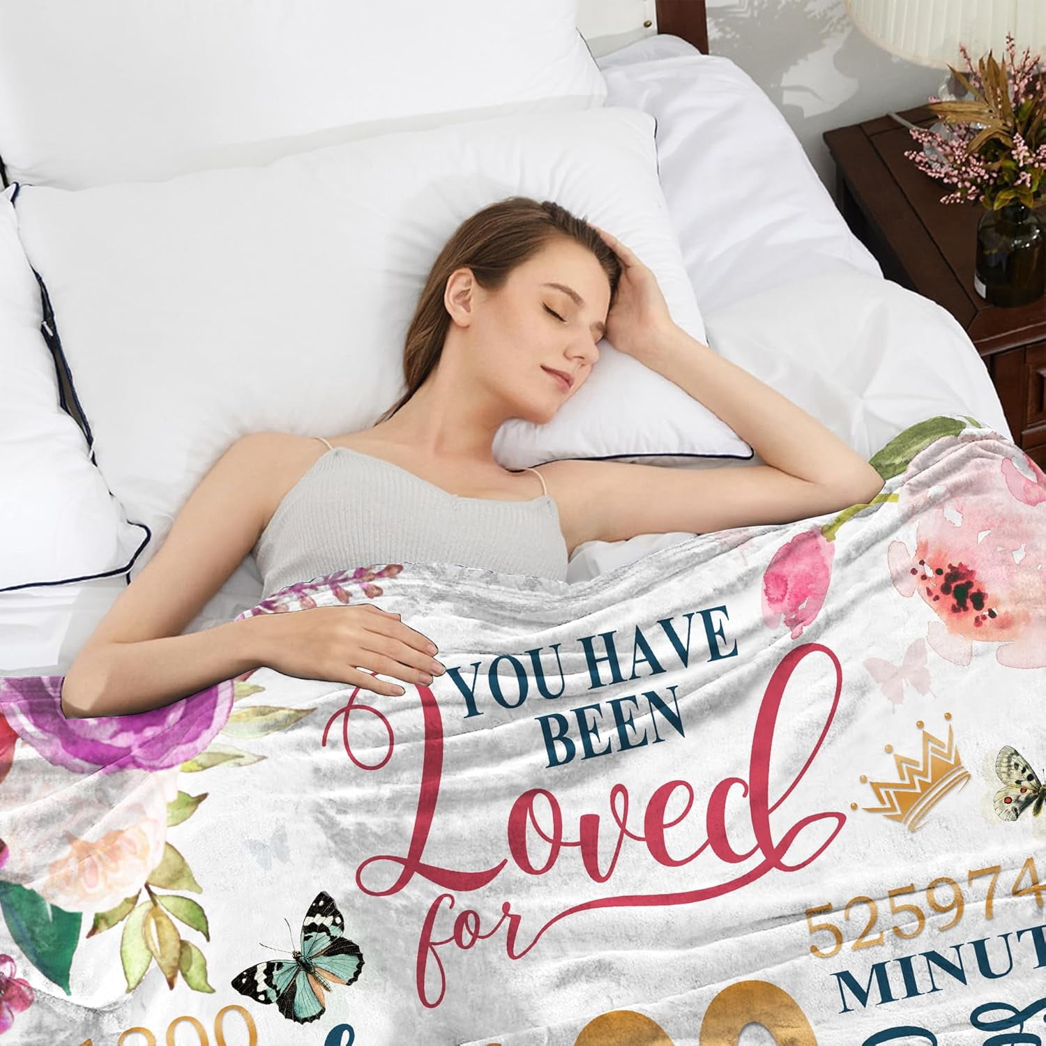 100th Birthday Gifts Women Blanket Happy 100th Birthday Gift Ideas, 100th Birthday Decorations, Gifts for Women Turning 100, Gifts for 100-Year-Old, Best Bday Present 1924 Throw Blankets