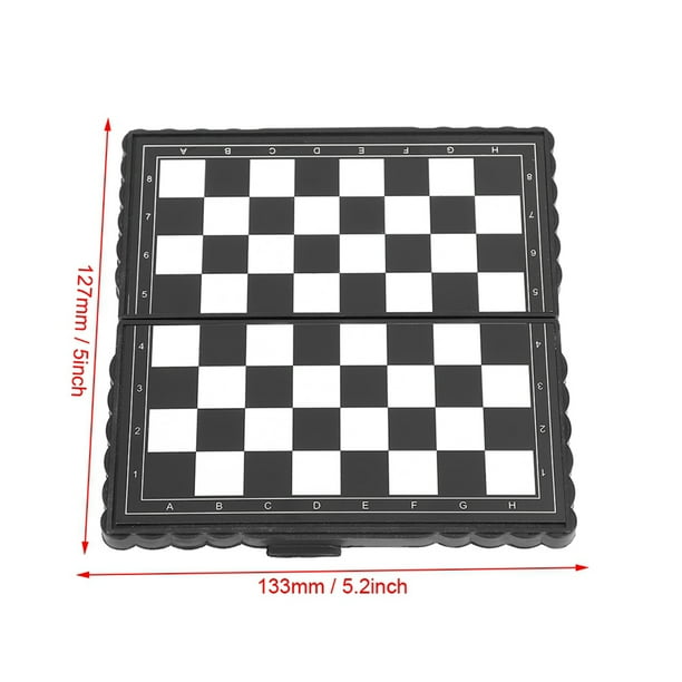 Juego de Ajedrez Magnico, Tablero de Ajedrez Con Piezas Magnéticas, Juego de Ajedrez de PlásTico Portátil para actividades para que interiores