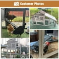 thumbnail image 6 of Aivituvin 73.4" Large Chicken Coop with Wheels for Outdoor, Mobile Chicken House with Nest Box & Removable Tray for 2-5 Chickens, Weatherproof Poultry Cage, Gray, 6 of 8