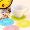 thumbnail image 4 of Shisuyan Yellow Silicone Coaster Set 4Set 3.9In Simple Practical For Home, 4 of 8