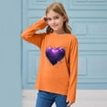 thumbnail image 5 of Blusas y camisas de manga larga con cuello redondo CUHK Top estampado de cuello redondo para primavera y verano Jersey informal Camisa básica de manga larga para niños y niñas Blusa de poliéster para, 5 of 5