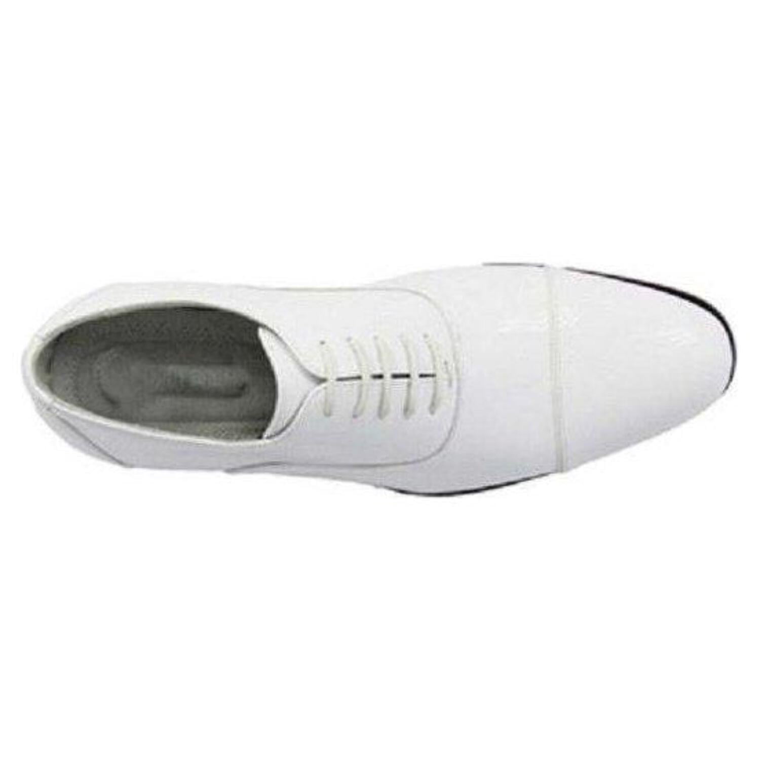 Tuxedo Prom Shoes Stacy Adams Mens Gala Shinny White Patent  display picture 2