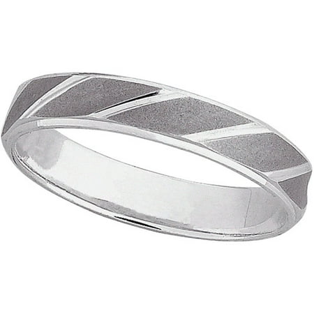 Women's Sterling Silver Wedding Band, 4mm