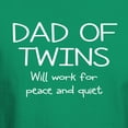 thumbnail image 3 of CafePress - Twins Dad Will Work For Peace T Shirt - Men's Classic Graphic Cotton T-Shirt, 3 of 4