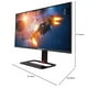 thumbnail image 2 of Monitor LED Sceptre Negro Bronce IPS QHD 27 Pulgadas 144 Hz 1 ms Altura Ajustable con Altavoces Inte, 2 of 7