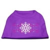 Pink Snowflake Swirls Screenprint Shirts Purple S (10)