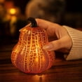 thumbnail image 4 of Halloween Glowing Pumpkin Lamp, Halloween Jack O Lantern Pumpkin Decoration with Light Up Design, Pumpkin Ornament for Festive Home Party Holiday Decor, 4 of 6