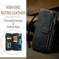 thumbnail image 2 of for Samsung Galaxy S20 FE Case Wallet for Women and Men, Samsung Galaxy S20 FE Case, PU Leather Magnetic Flip Strap Wristlet Zipper Card Holder Wallet Business Phone Cover for S20 FE, Black, 2 of 10