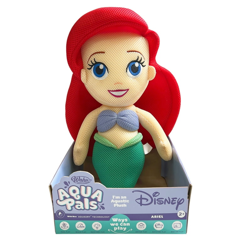 Wahu Aqua Pals Ariel- Unique Aquatic Plush Toy for Pool or Tub