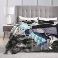 thumbnail image 4 of Solo Leveling Bed Blanket Air Conditioner Quilt Ultra Soft Flannel Blanket All Season Fuzzy Blanket Reversible Fluffy Plush Blanket 50"X40", 4 of 8