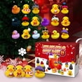 thumbnail image 2 of Calendario de Adviento de Navidad con 24 patos de goma para niños, juguetes para apretar, bonito Festival temático para niños, niñas y niños pequeños, 2 of 4