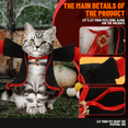 thumbnail image 4 of PJKOBMJ Pet Halloween Costumes Dog Vampire Cape Dog Vampire Devil Costume Pet Halloween Costumes for Small Medium Large Dogs Cats(XL), 4 of 8
