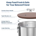 thumbnail image 3 of Contenedor de almacenamiento para comida de perro Paw Libero de acero inoxidable 16 kg, 3 of 7