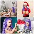 thumbnail image 4 of New Hair Chalk Comb Temporary Bright Hair Color Dye for Girls Kids, Washable Hair Chalk for Girls Age 4 5 6 7 8 9 10 New Year Birthday Party Cosplay DIY Children's Day, Halloween, Christmas (Purple), 4 of 7