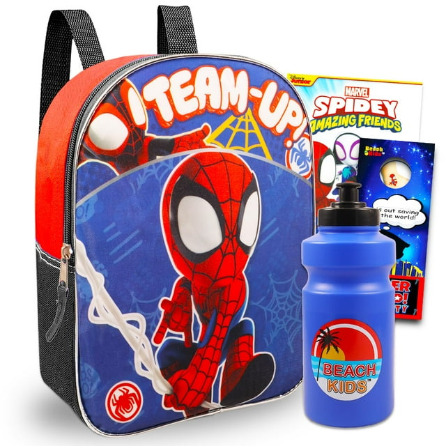 Mochila Spider-Man para niños pequeños de 11 pulgadas con diseño de Spidey & Friends