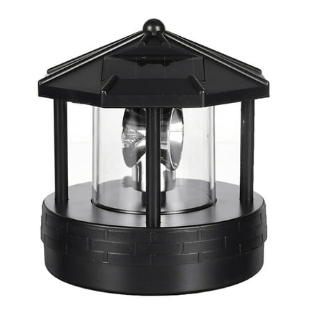 

Solar Lighthouse LED 360 Degree Rotating Lamp Beacon Tower Shaped Decorative Waterproof Light for Outdoor Garden Home